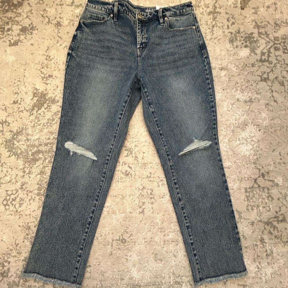 Style&Co Curvy Girlfriend Jeans